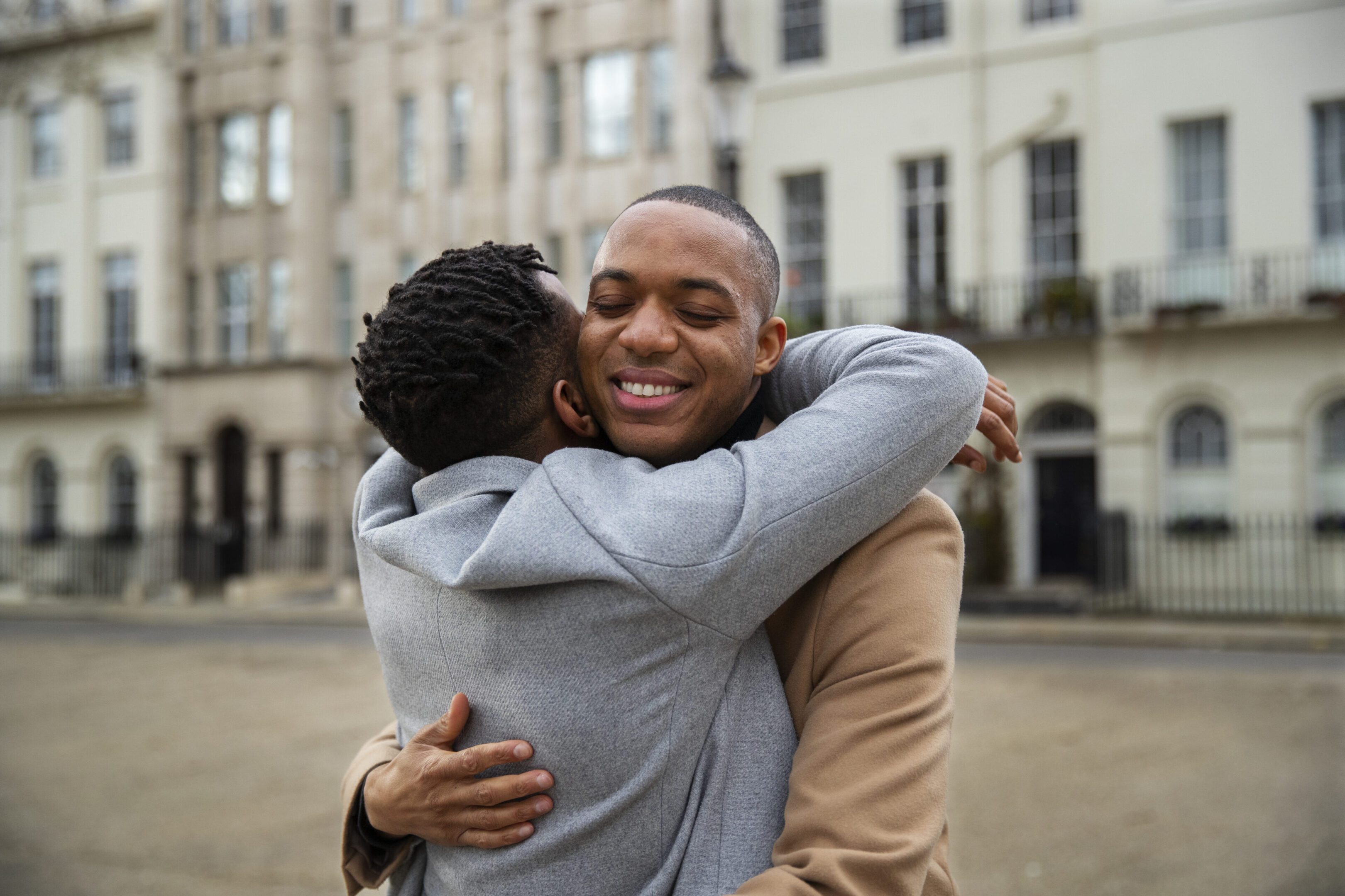 gay-couple-out-date-city-showing-affection