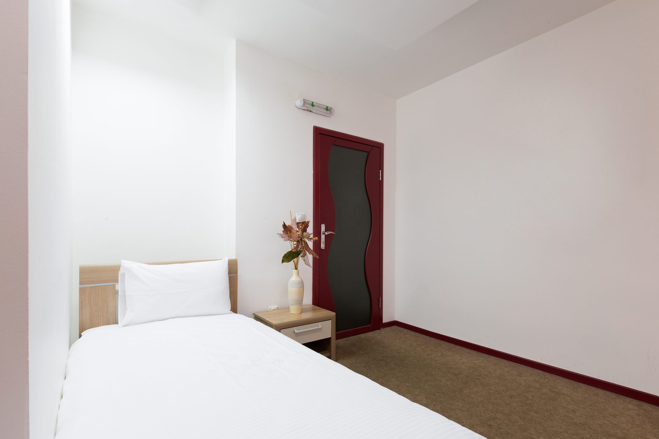 Interior of a hotel bedroom